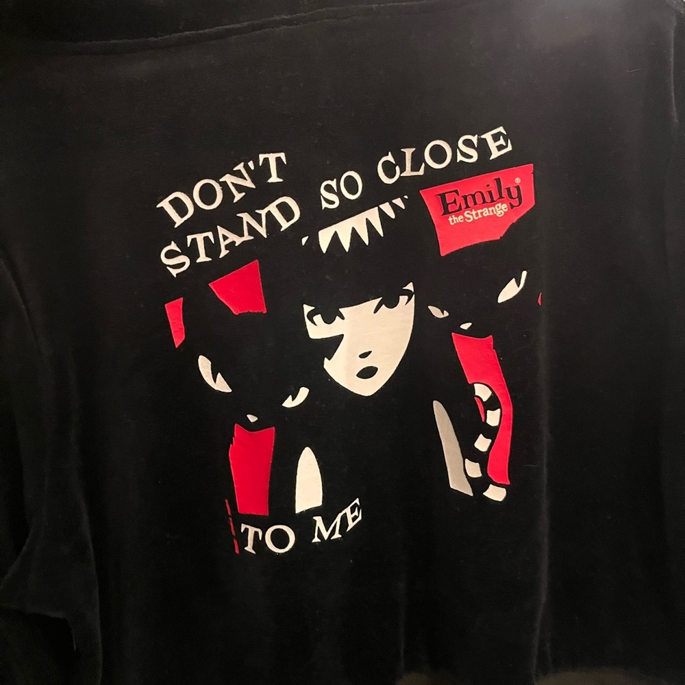 Emily the Strange Cat ear crop top